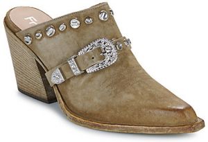 Šľapky Fru.it  8586-944-CUOIO-GREZZO-VELOUR-PLANET