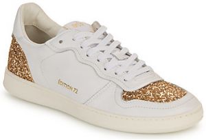 Nízke tenisky Myma  7616MY00-CUIR-BLANC-GLIT-PLATINE