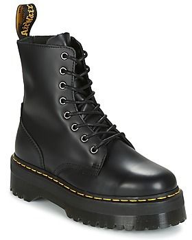 Polokozačky Dr. Martens  JADON BLACK POLISHED SMOOTH