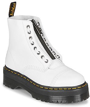 Polokozačky Dr. Martens  SINCLAIR WHITE MILLED NAPPA
