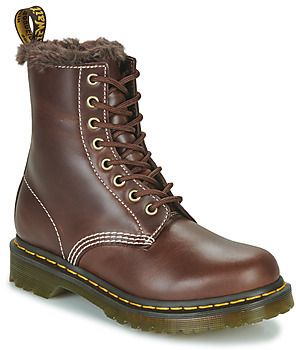 Polokozačky Dr. Martens  1460 SERENA DARK BROWN CLASSIC PULL UP