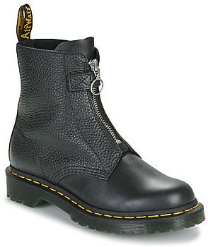 Polokozačky Dr. Martens  1460 FRONT ZIP BLACK WANAMA