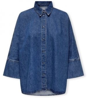 Blúzka Only  Noos Grace Shirt - Medium Blue Denim