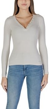 Tričká s dlhým rukávom Guess  LS KYLA RIB HENLEY W4BP51 KBCO2