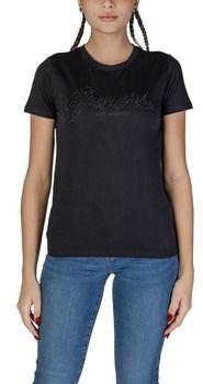 Tričká s krátkym rukávom Guess  SS SCRIPT LACE LOGO W5RI08 K9RM1