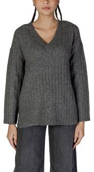 Svetre Vila  VIMIRAZ L/S REV V-NECK KNIT PULLOVER/BF 14099672