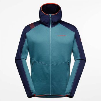 Flísové mikiny La Sportiva  Upendo Hoody M L67 642643 Hurricane/Deep Sea