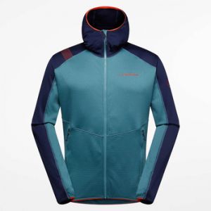 Flísové mikiny La Sportiva  Upendo Hoody M L67 642643 Hurricane/Deep Sea