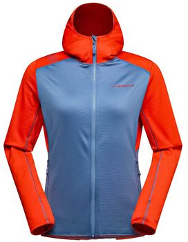 Flísové mikiny La Sportiva  Upendo Hoody W M33 644322 Moonlight/Cherry Tomato