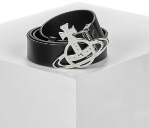 Opasky Vivienne Westwood  LINE ORB BUCKLE BELT/SILVER