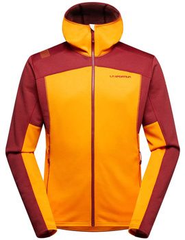 Flísové mikiny La Sportiva  Cosmic Hoody M L69 102320 Papaya/Sangria
