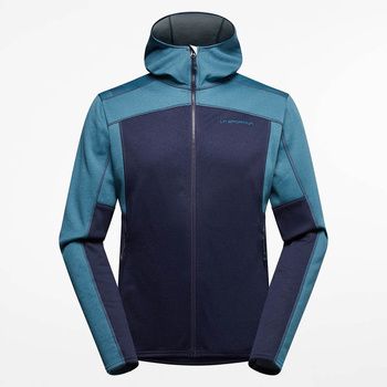 Flísové mikiny La Sportiva  Cosmic Hoody M L69 643642 Deep Sea/Hurricane