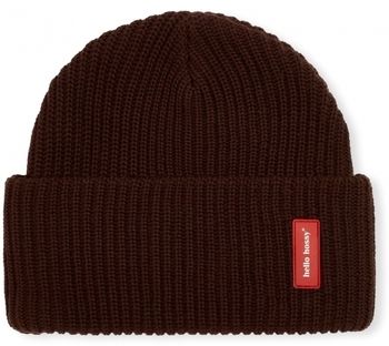 Šiltovky Hello Hossy  Flow Adults Beanie - Chocolate