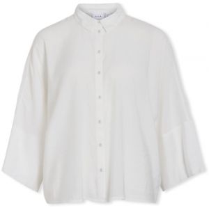 Blúzka Vila  Aspyn 3/4 Loose Shirt - Cloud Dancer