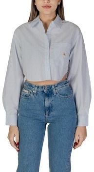 Košele a blúzky Calvin Klein Jeans  WOVEN LABEL CROPPED J20J225078