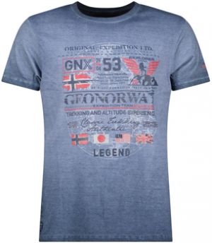 Tričká s krátkym rukávom Geo Norway  SW1562HGNO-BLUE