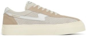 Nízke tenisky Stepney Workers Club  SWC Dellow S-Strike Track Perf Suede Sneakers - Ecru White