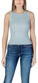 Tielka a tričká bez rukávov Guess  ALEXIA SEQUINS TANK W5GP06 KCS10