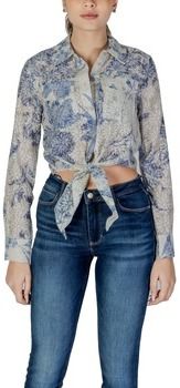 Košele a blúzky Guess  LS ADELAIDE BOW W5GH03 WH4K2