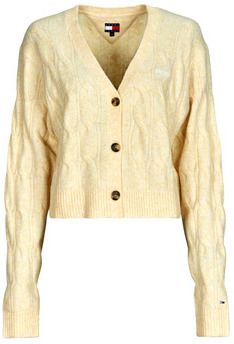 Vesty bez rukávov/Cardigany Tommy Jeans  TJW HTR CABLE CARDIGAN
