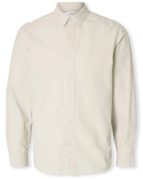 Košele s dlhým rukávom Selected  Noos Slim-Sun Shirt - Pure Cashmere
