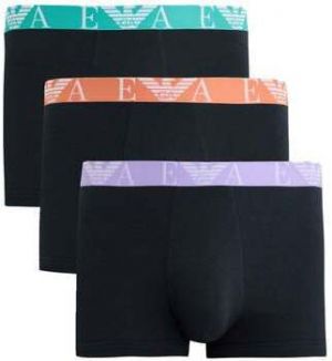 Boxerky Emporio Armani  Stretch Cotton Logo 3 Pack Boxers Armani Blue