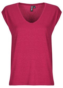 Tričká s krátkym rukávom Pieces  PCBILLO TEE LUREX STRIPES