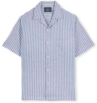 Košele s dlhým rukávom Portuguese Flannel  Jacquard Shirt - Chambray