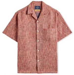 Košele s dlhým rukávom Portuguese Flannel  Summer Boucle Shirt - Grape