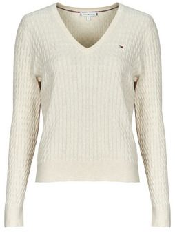 Svetre Tommy Hilfiger  CO CABLE FINE GG V-NK LS SWT