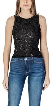 Tielka a tričká bez rukávov Guess  ALEXIA SEQUINS TANK W5GP06 KCS10