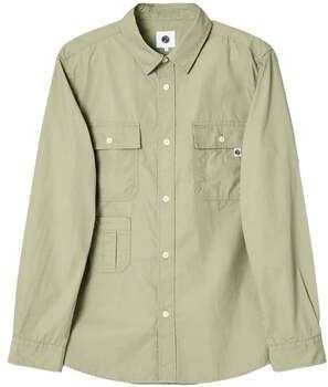 Košele s dlhým rukávom Pretty Green  Brentwood Shirt Green