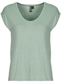 Tričká s krátkym rukávom Pieces  PCBILLO TEE LUREX STRIPES