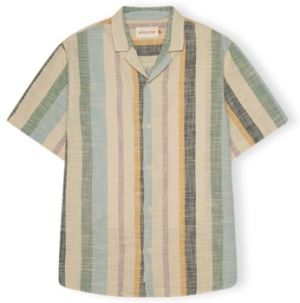 Košele s dlhým rukávom Rvlt Revolution  Cuban Shirt S/S 3918 - Dustgreen