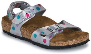 Sandále BIRKENSTOCK  Rio AS Kids BF Elec. Metallic SilverDots