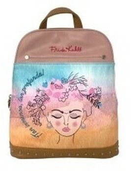 Ruksaky a batohy Frida Kahlo  Complementos señora  k25-4964 tostado