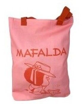 Veľká nákupná taška/Nákupná taška Mafalda  Complementos señora  m25-4209 rosa