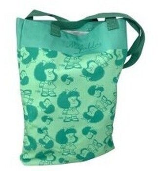 Veľká nákupná taška/Nákupná taška Mafalda  Complementos señora  m25-4209 verde