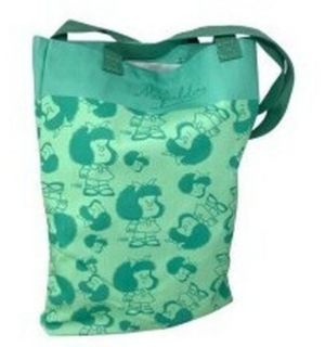 Veľká nákupná taška/Nákupná taška Mafalda  Complementos señora  m25-4209 verde