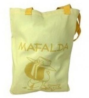 Veľká nákupná taška/Nákupná taška Mafalda  Complementos señora  m25-4209 amarillo