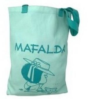 Veľká nákupná taška/Nákupná taška Mafalda  Complementos señora  m25-4209 turquesa