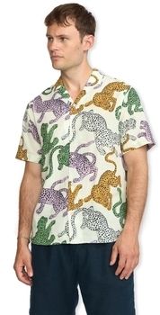 Košele s dlhým rukávom Rvlt Revolution  Short Sleeved Cuban Shirt 3171 - Multi
