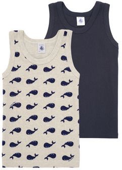 Tielka a tričká bez rukávov Petit Bateau  2 DEBARDEURS