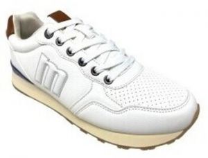 Univerzálna športová obuv MTNG  Zapato caballero MUSTANG 84755 blanco