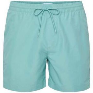 Plavky Calvin Klein Jeans  Tape Logo Swim Shorts Saltwater Aqua