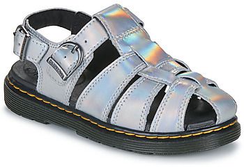 Sandále Dr. Martens  Caarys J Silver Lazer Reflective Metallic