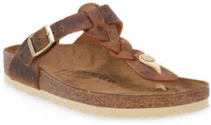 Šľapky BIRKENSTOCK  GIZEH BRAIDED COGNAC OILED CALZ S