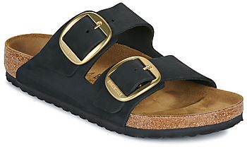Šľapky BIRKENSTOCK  Arizona Big Buckle LENB Black (gold)