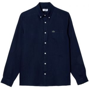 Košele s dlhým rukávom Lacoste  Linen Shirt 5692 - Marine