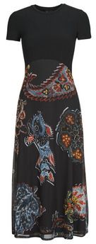 Dlhé šaty Desigual  PAISLEY MESH LACROIX